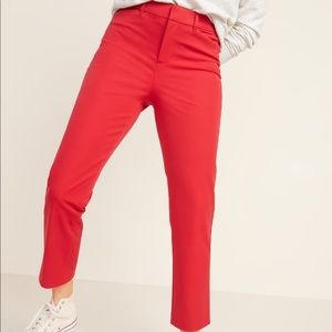 Old Navy Red High Rise work slacks